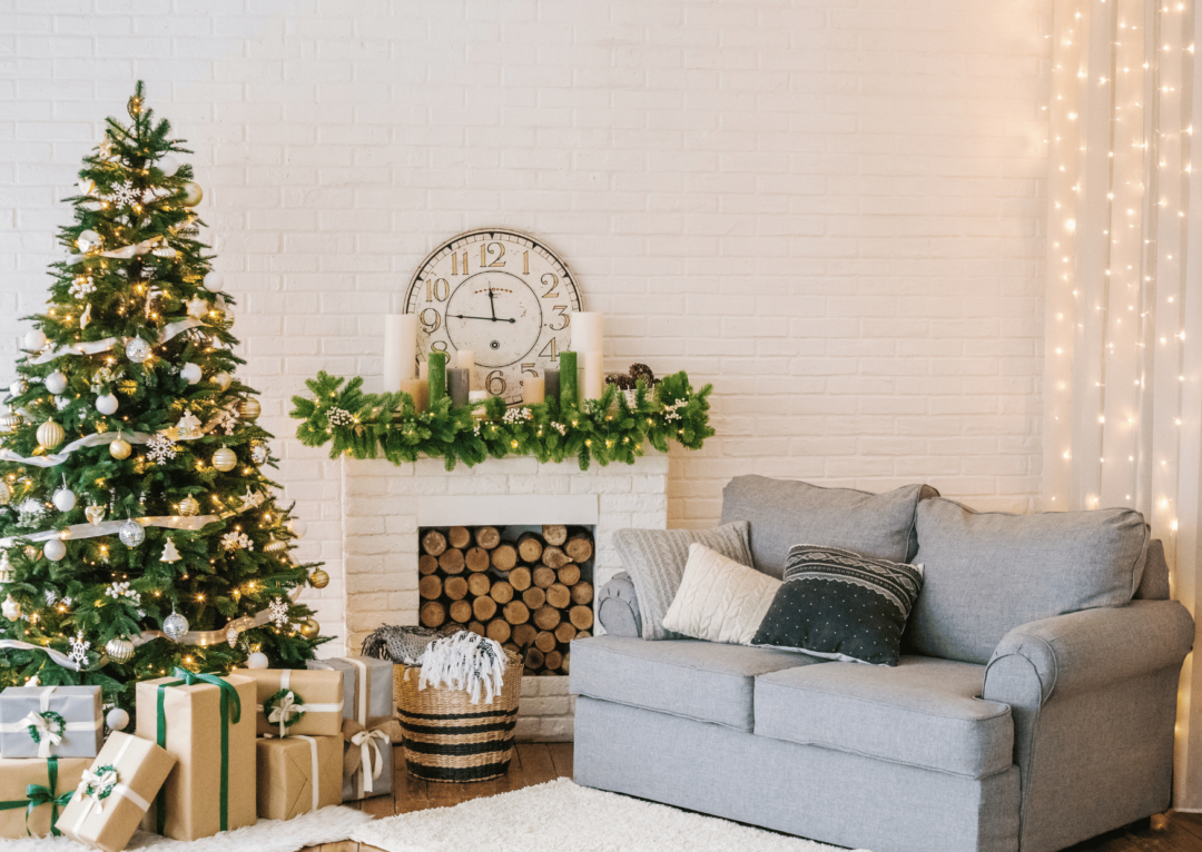 Kerstdecoratie voor bedrijven guirlande met verlichting
